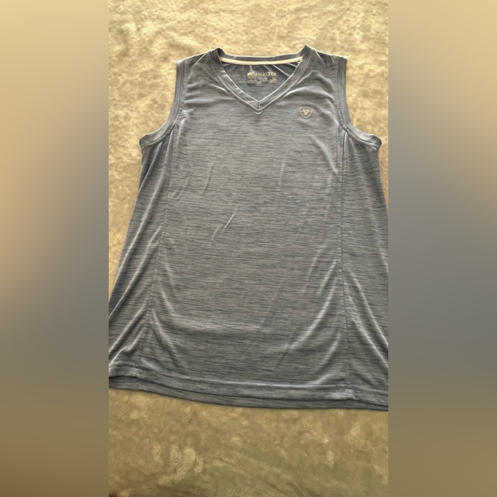 Ariat Women's V-Neck Blue Tank Top